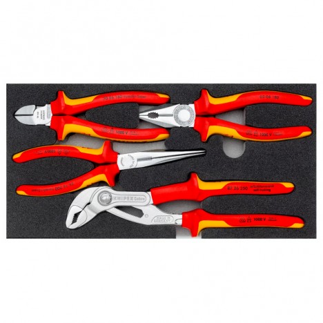 ชุดคีม KNIPEX VDE Chrome II 00 20 01 V21 พร้อมถาดโฟม (4 ชิ้น) - 3