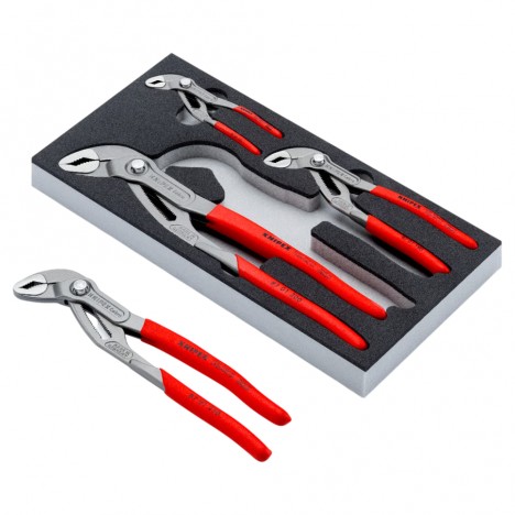 ชุดคีม KNIPEX Cobra® 00 20 01 V23 พร้อมถาดโฟม (4 ชิ้น)