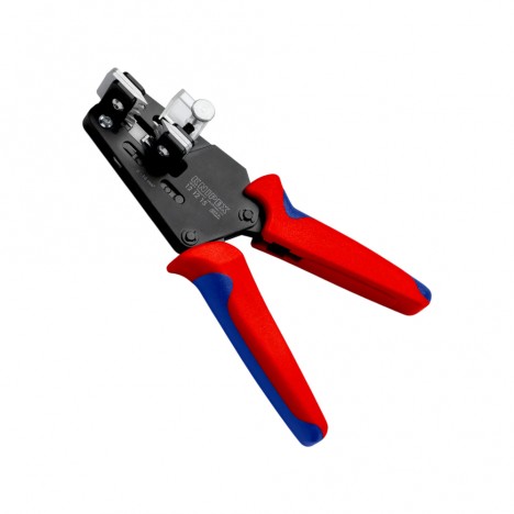 คีมปอกสายไฟ KNIPEX 12 12 15 ความยาวปอกสาย 5-20 มม. ความแม่นยำสูง พร้อมใบมีดเข้ารูปพิเศษ