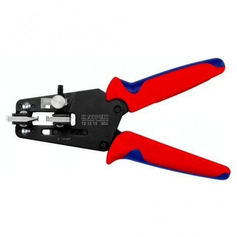 คีมปอกสายไฟ KNIPEX 12 12 15 ความยาวปอกสาย 5-20 มม. ความแม่นยำสูง พร้อมใบมีดเข้ารูปพิเศษ - 2
