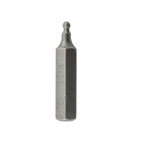 ดอกไขควงหกเหลี่ยมหัวบอล FORCE F131-12530025 ขนาด 1/4 นิ้ว เบอร์ 2.5