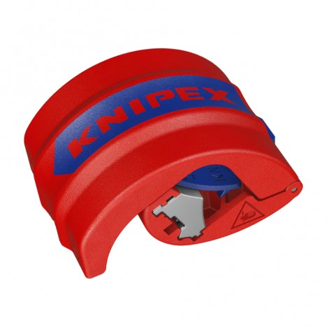 คัตเตอร์ตัดท่อ KNIPEX BiX® 90 22 10 V01 ยาว 72 มม. พร้อมเพลตเสริมสำหรับตัดท่อลูกฟูก