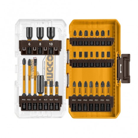 ชุดดอกไขควงกระแทกอเนกประสงค์ INGCO AKDL11306 (31 ชิ้น)